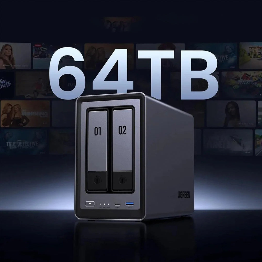 Sistem Nas Ugreen Me 2 Porta Per Ruajtjen Dhe Leximin E HDD-ve