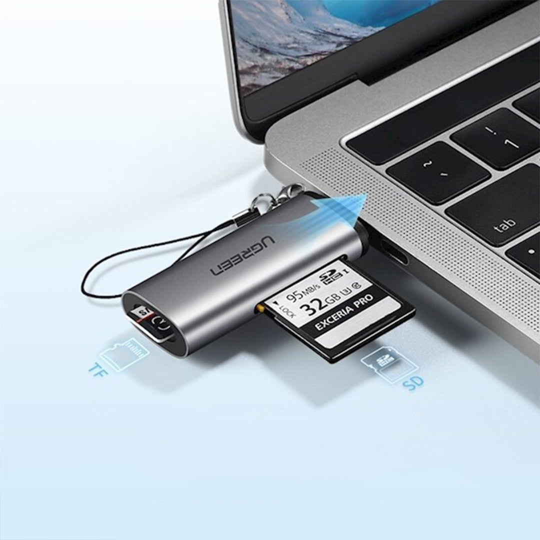Adaptor Me Porte USB-C  Per Karte TF Dhe SD Ugreen
