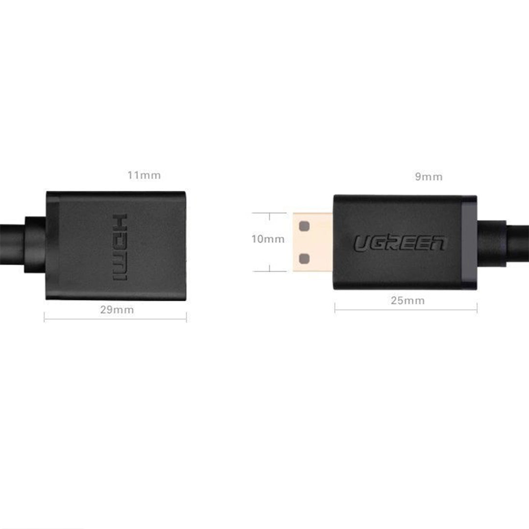 Kabell HDMI (F) Ne Mini HDMI (M) 22cm Ugreen