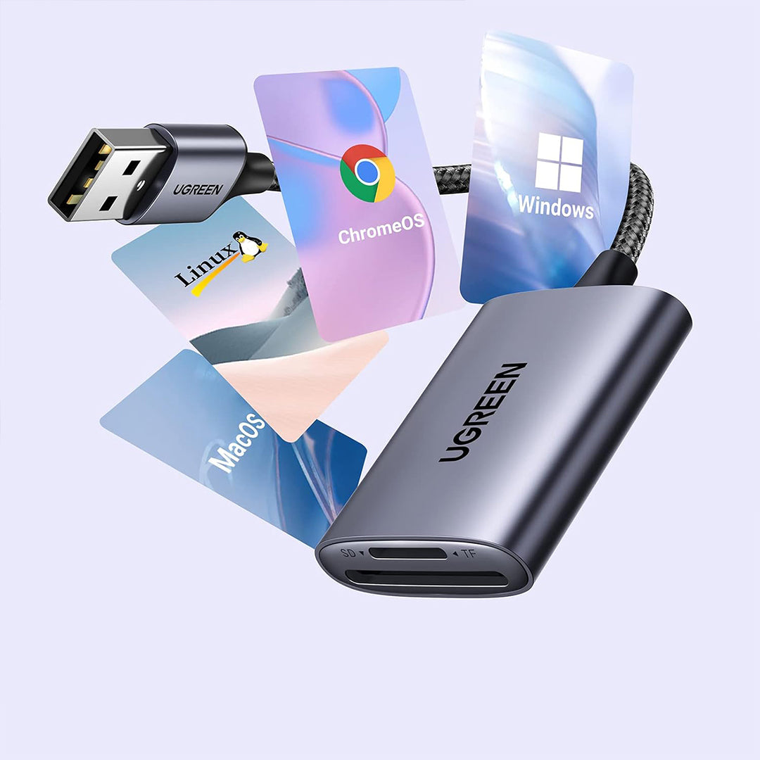 Lexues Kartash Ugreen Me Porte USB 3.0 Per Karta SD/ TF