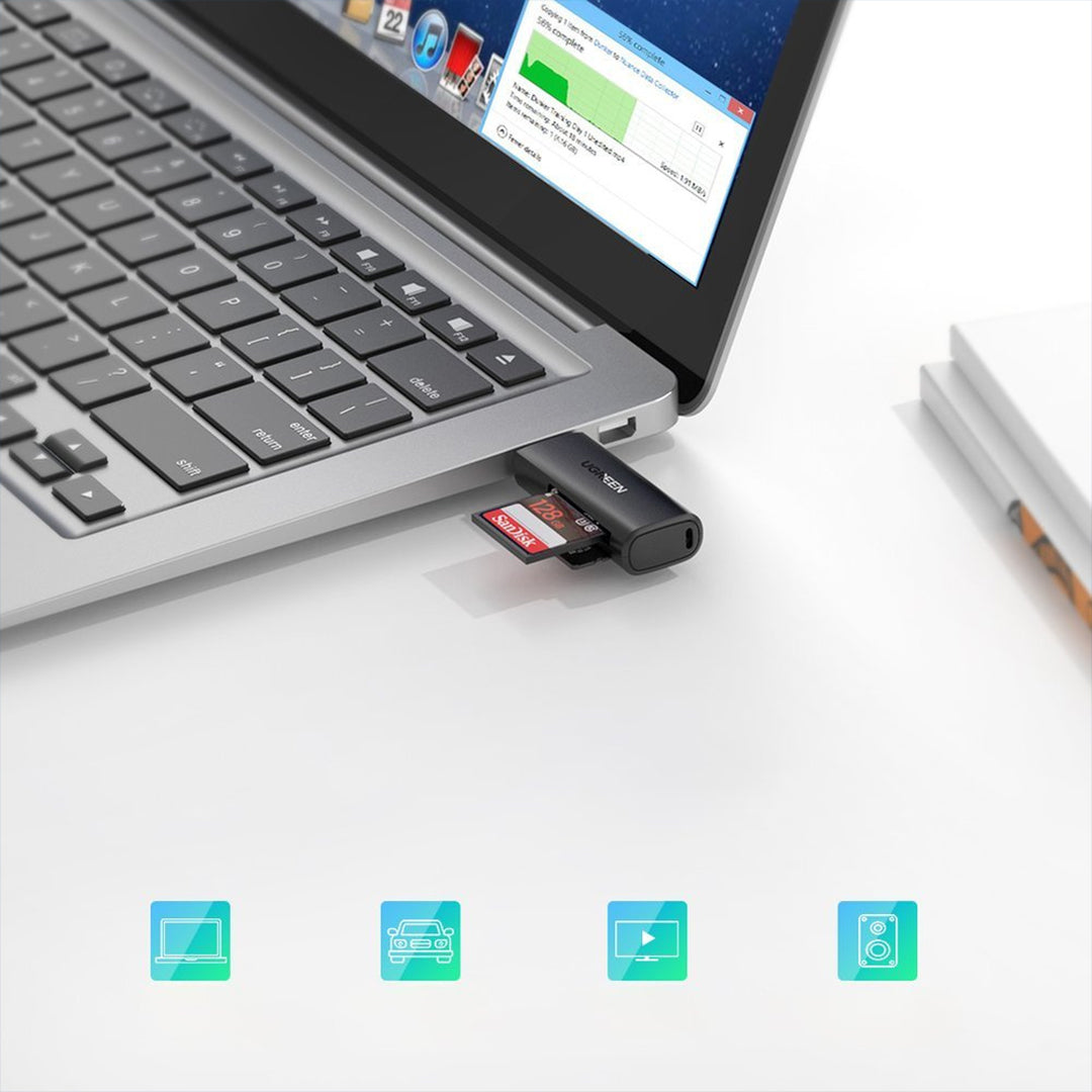 Adaptor Me Porte USB 3.0 Per Karte TF Dhe SD Ugreen