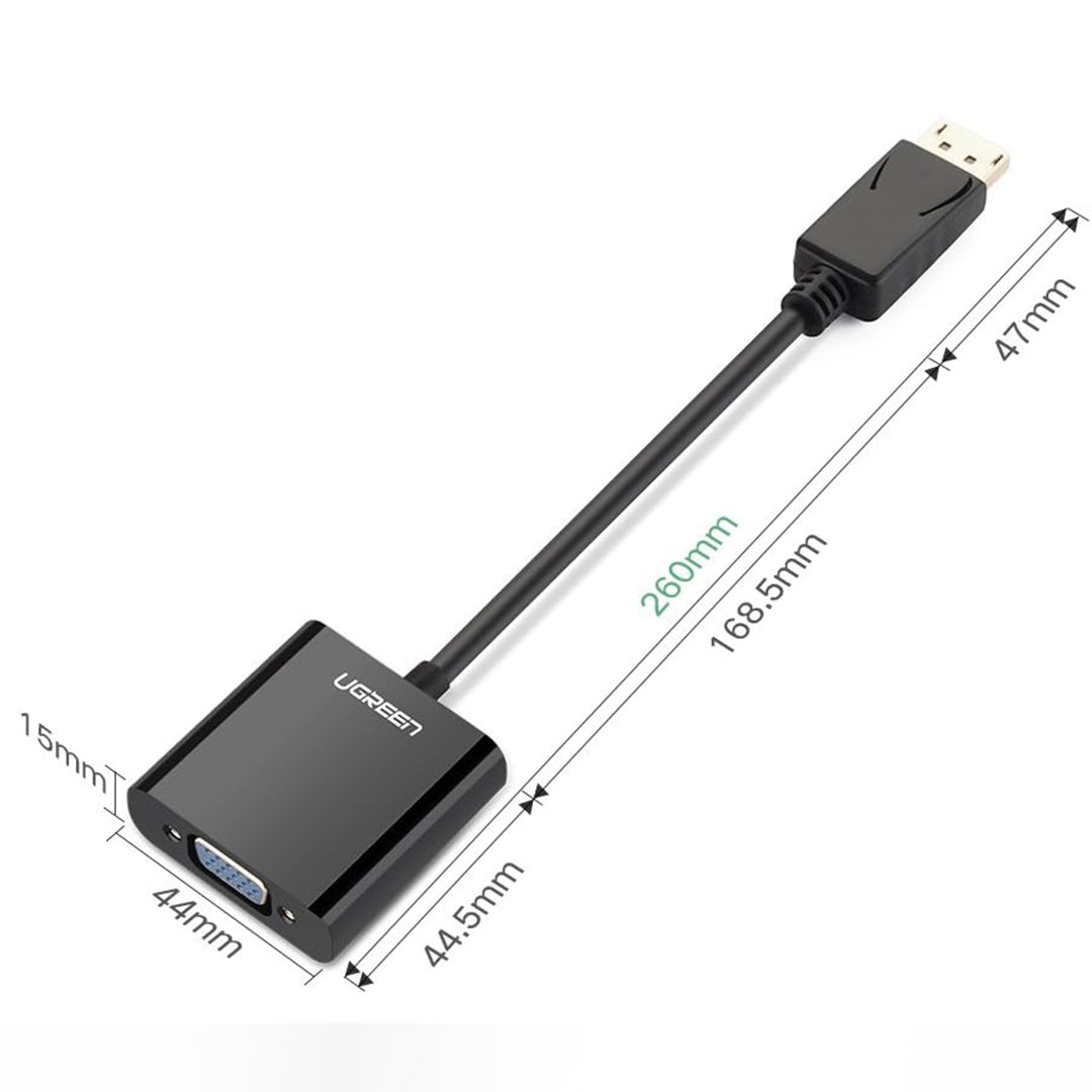 Kabell Adaptor Ugreen DisplayPort (M) Ne VGA (F)
