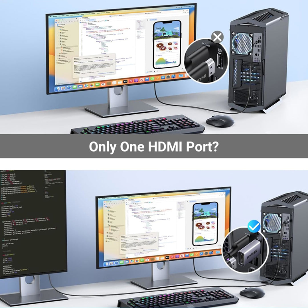 Adaptor DisplayPort Ne HDMI 4K Ugreen
