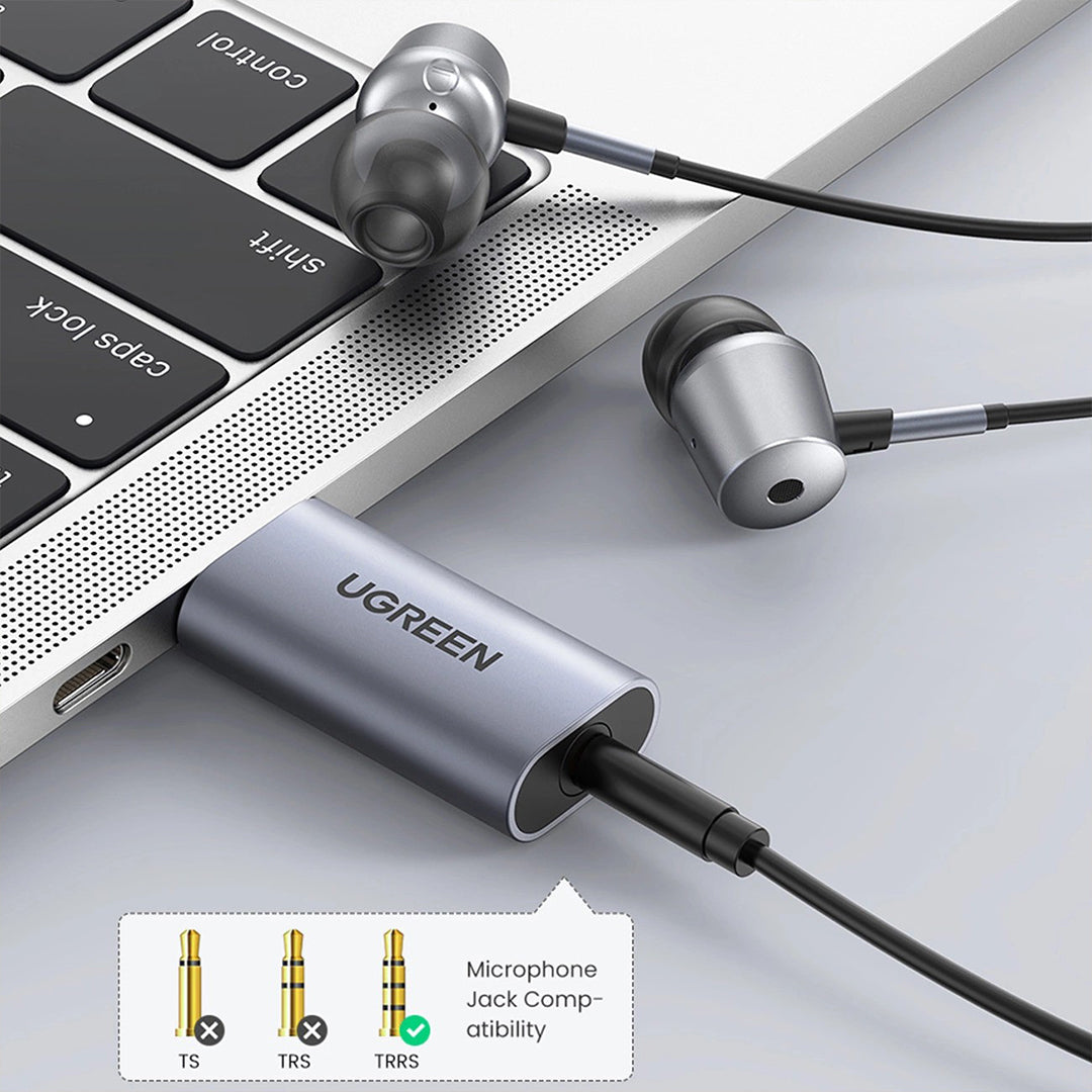 Adaptor Audio USB-A (M) Ne AUX 3.5mm (F) Ugreen