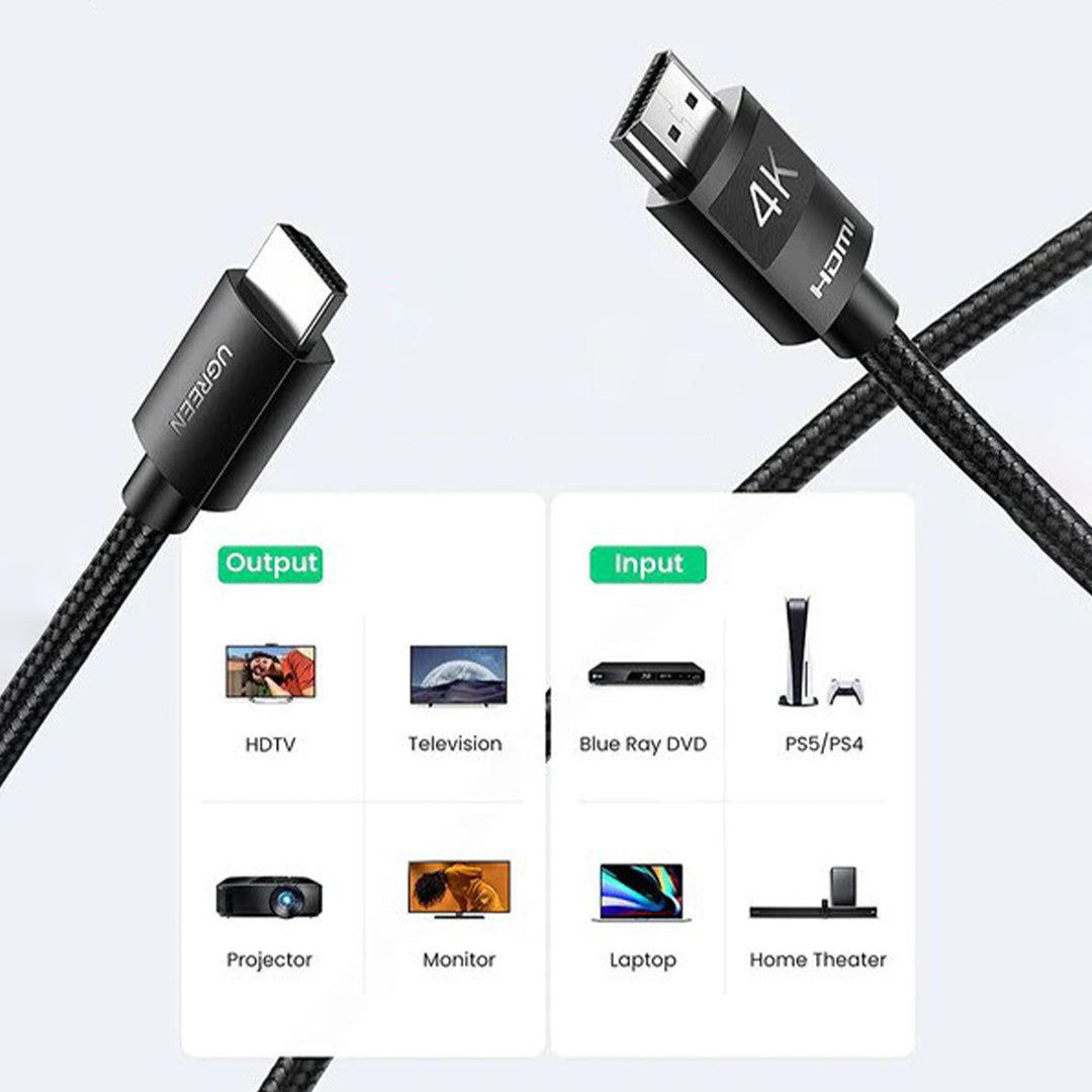 Kabell HDMI 2.0 - HDMI 2.0 4K 2m Ugreen