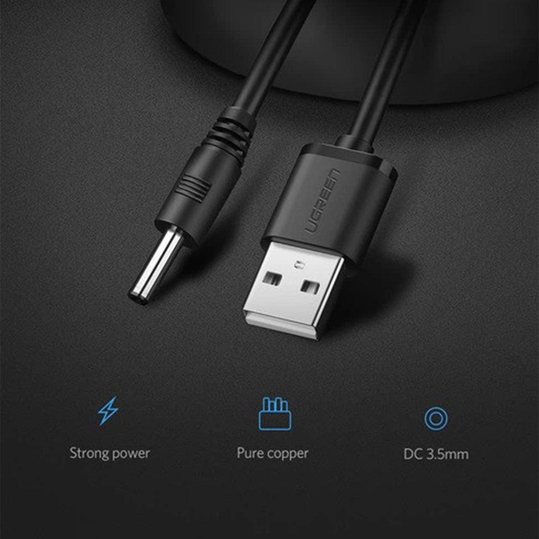 Kabell USB-A 2.0 Ne DC 3.5mm Ugreen 1m