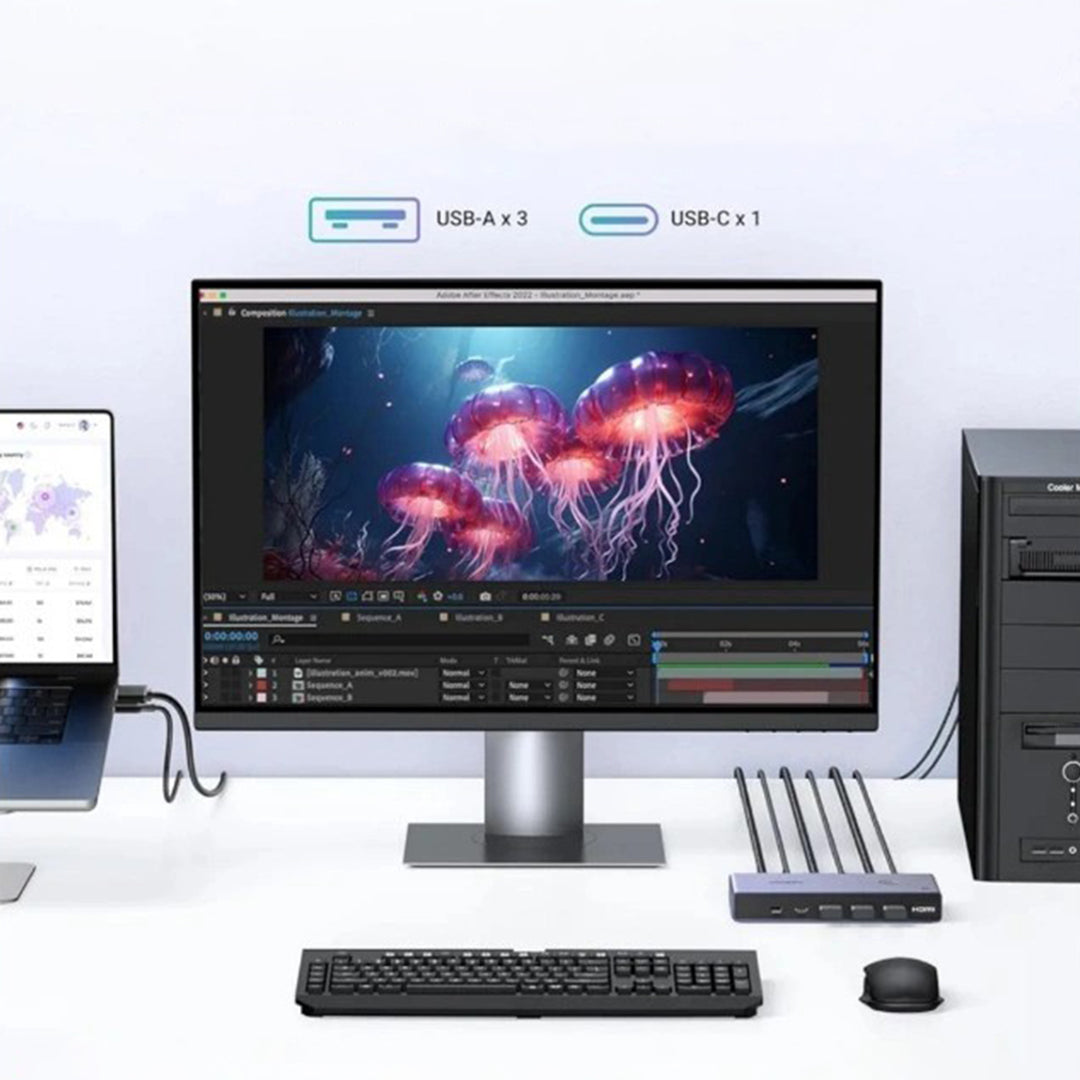 KVM Switch HDMI 8K 60Hz Ugreen