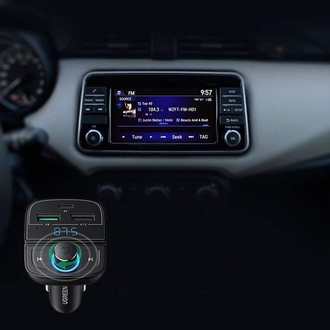 Adaptor Karikimi Dhe MP3 Per Makine Me 4 Porta Ugreen