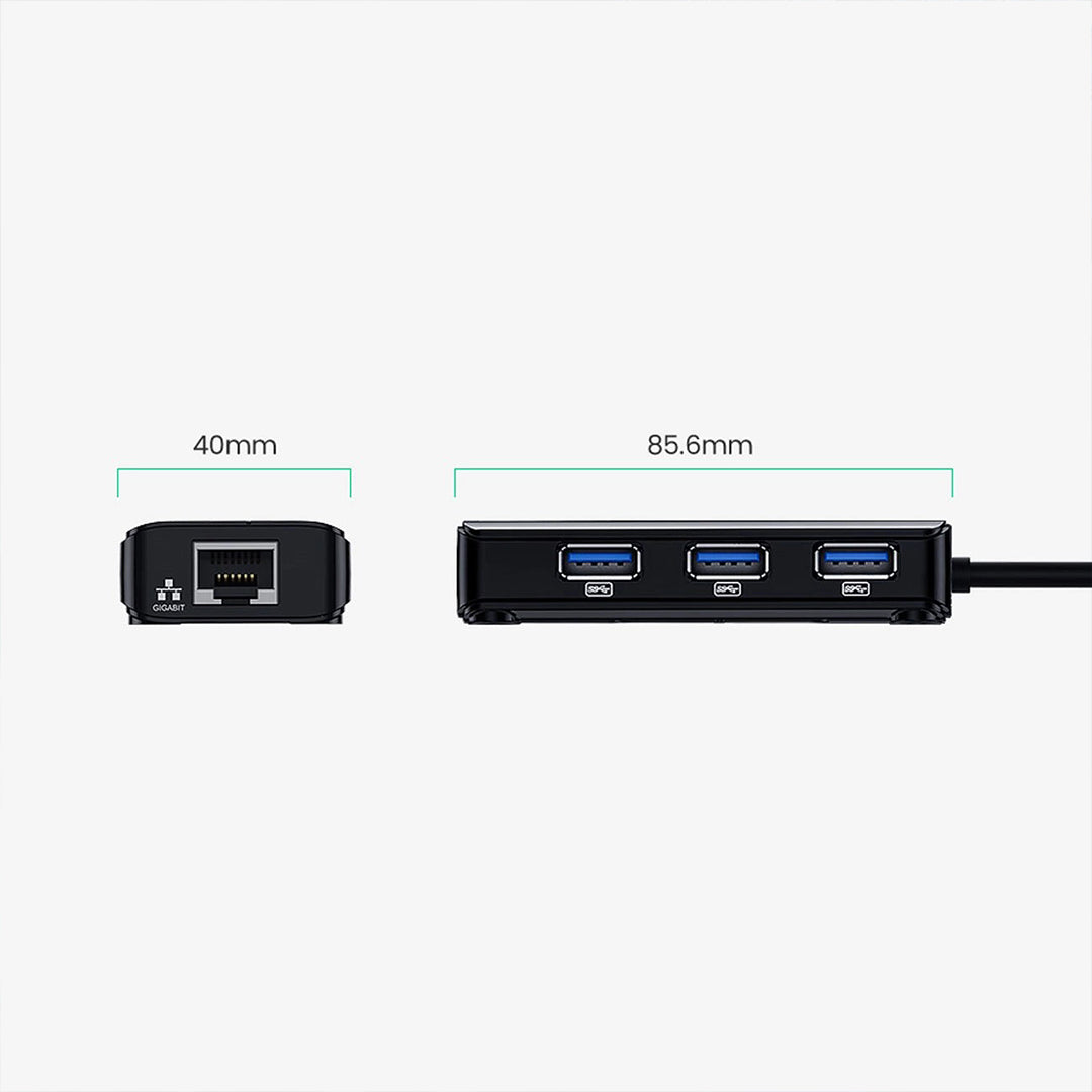 Adaptor Rrjeti Gigabit Me HUB USB 3.0 Ugreen