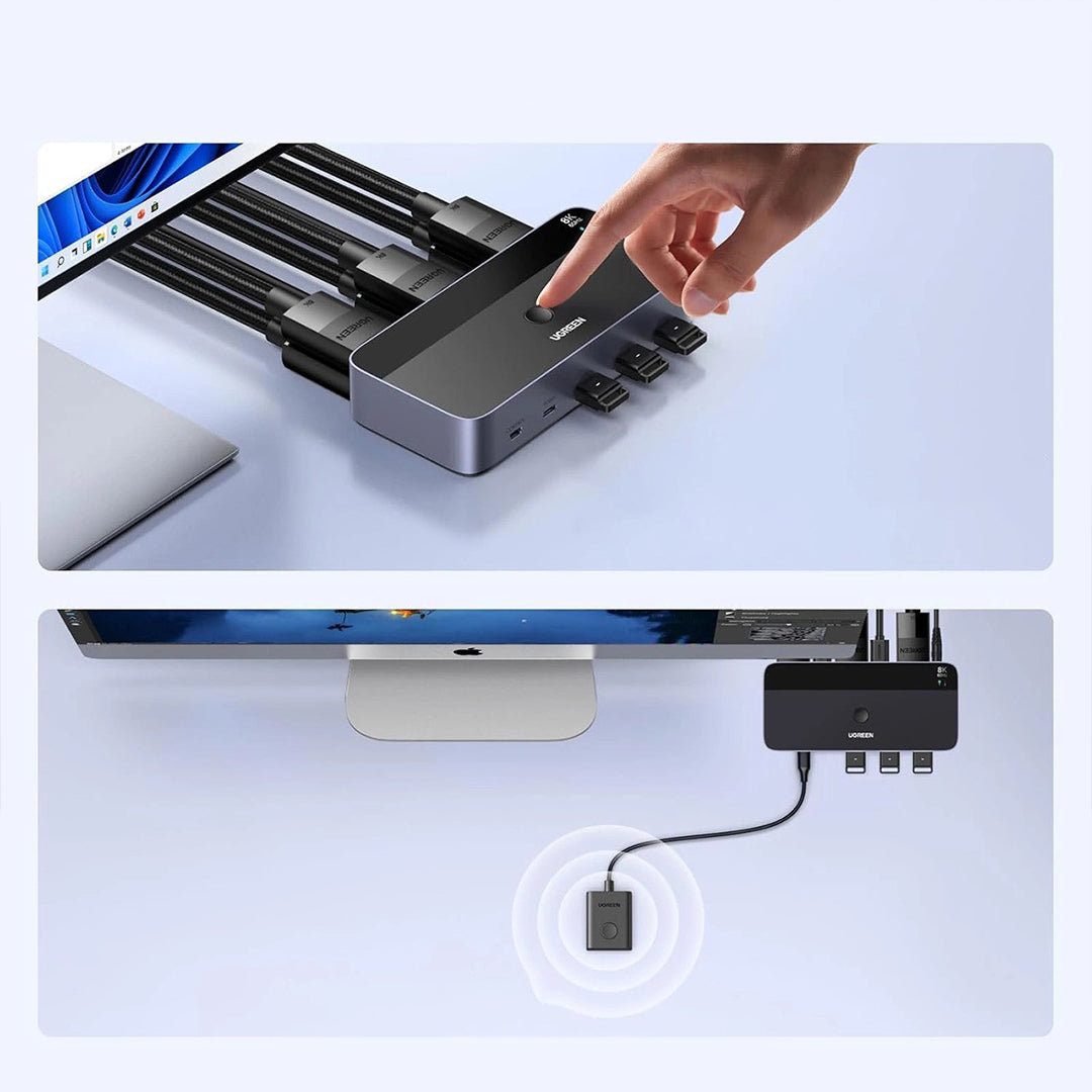 KVM Switch 2x2 Me DisplayPort Ugreen