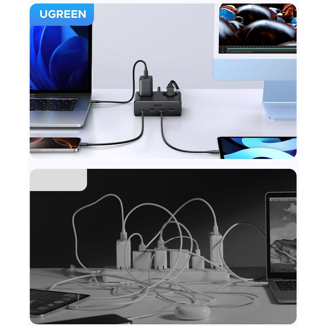 Multiprize 2 Vendeshe Me Porta 3xUSB-A Dhe 1xUSB-C Ugreen