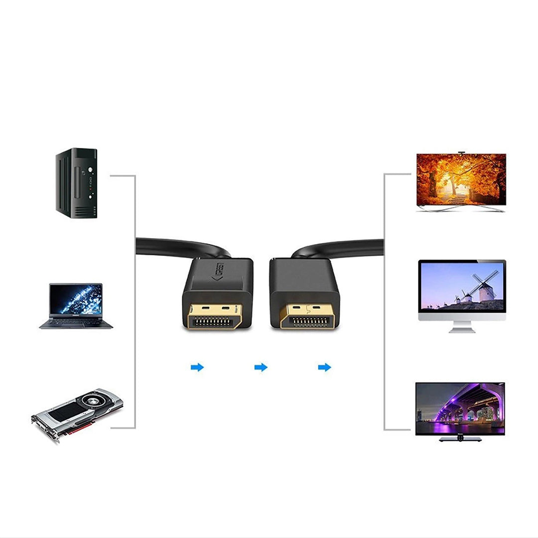 Kabell Display Port 1.2 4K Ne Display Port 1.2 4K 1m Ugreen