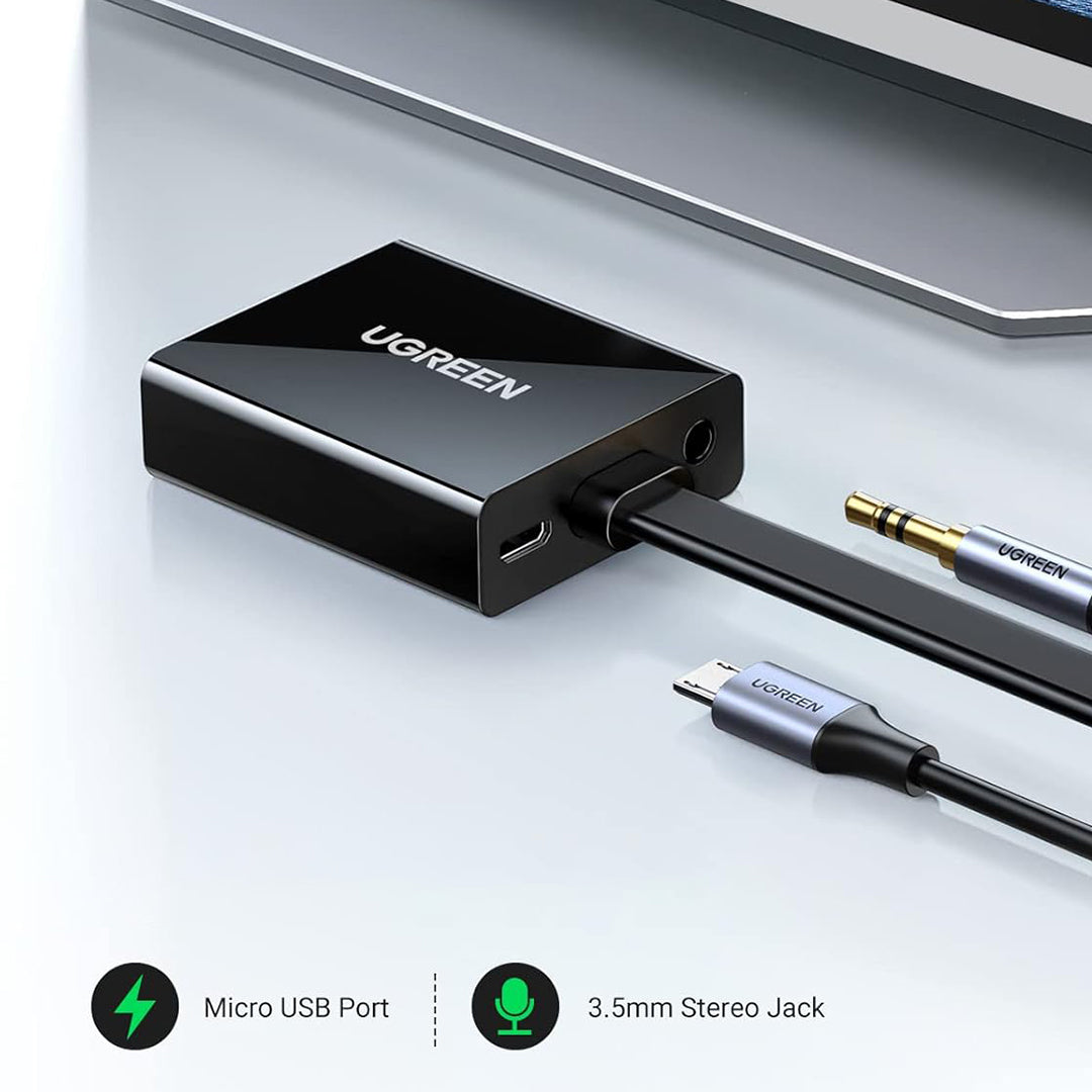 Adaptor Ugreen Nga HDMI (M) Ne VGA (F) 1080P 25cm