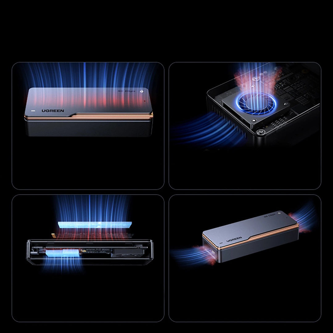 Mbajtese SSD M.2 NVMe Me USB4 40Gb/s Dhe Ftohje Aktive Ugreen