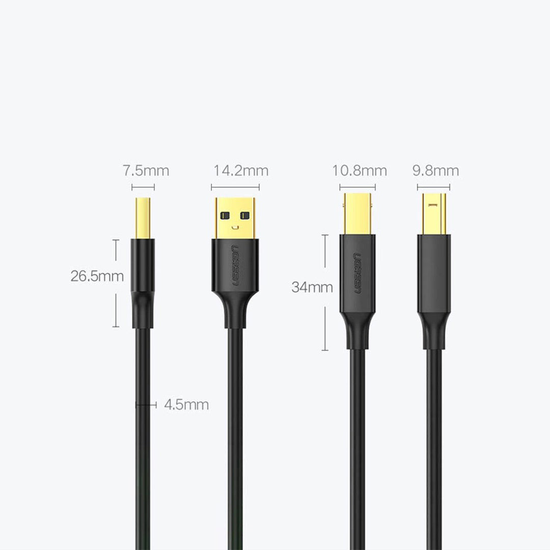 Kabell Printimi USB-A Ne USB-B UGreen 3m