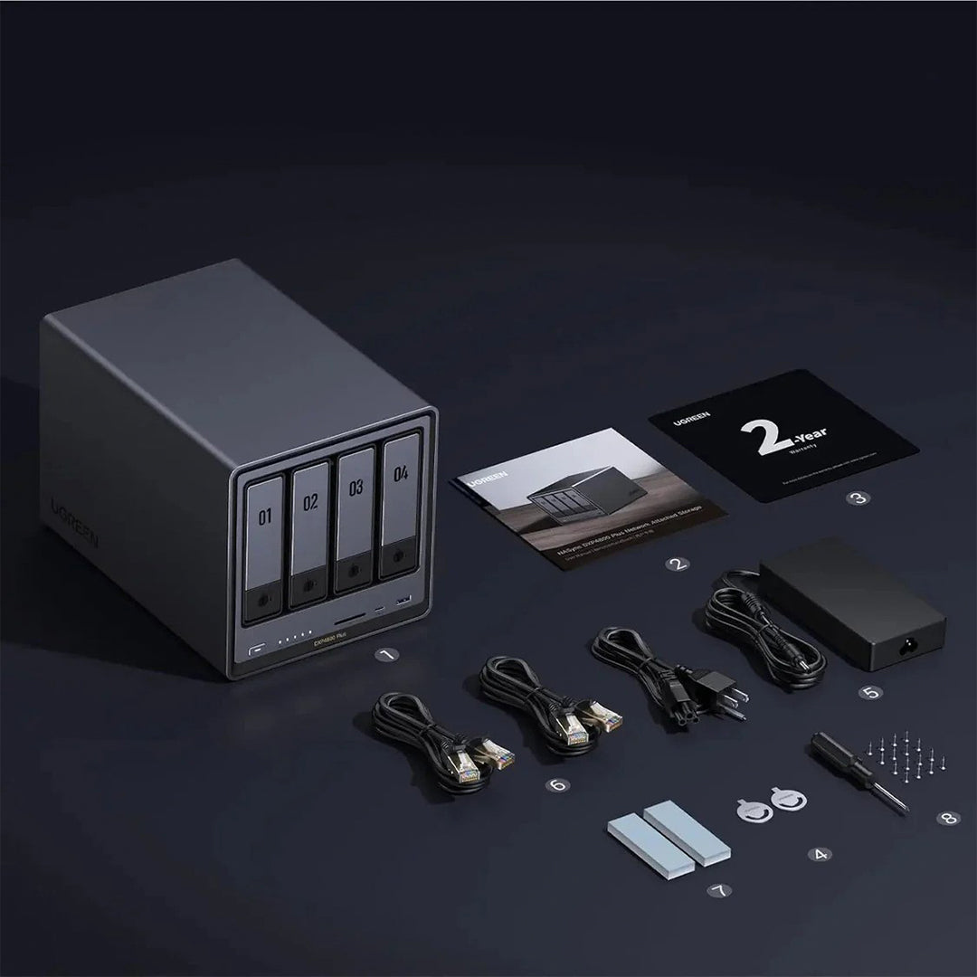 Sistem Nas Ugreen Me 4 Porta Per Ruajtjen Dhe Leximin E Hdd-ve