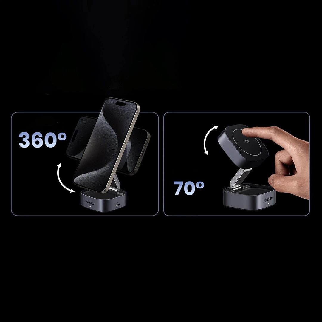 Mbajtese Magnetike Dhe Karikues Wireless 3 Ne 1 Ugreen