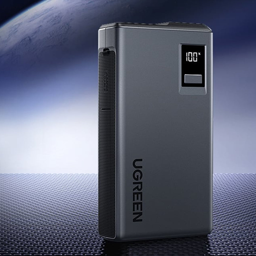 Bateri E Jashtme Multifunksionale Starter 12'000mAh Per Makine Me Panel Digjital Dhe Drite