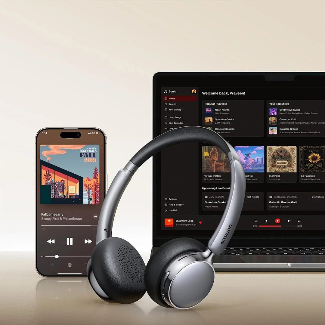 Kufje Me Bluetooth Studio Plus Ugreen