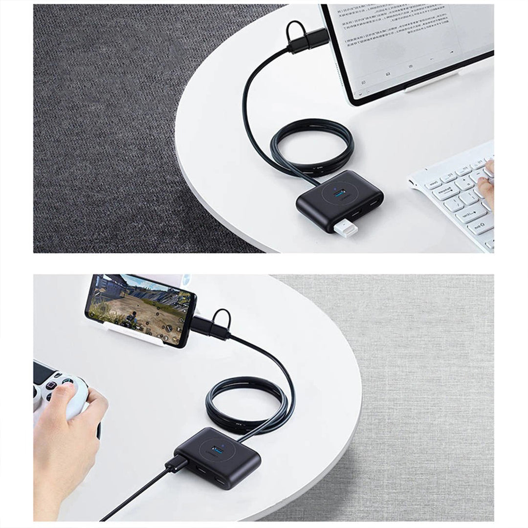 Hub Splitter UGreen Me Porta 4x USB 3.0 Dhe Fishe USB-C/USB-A