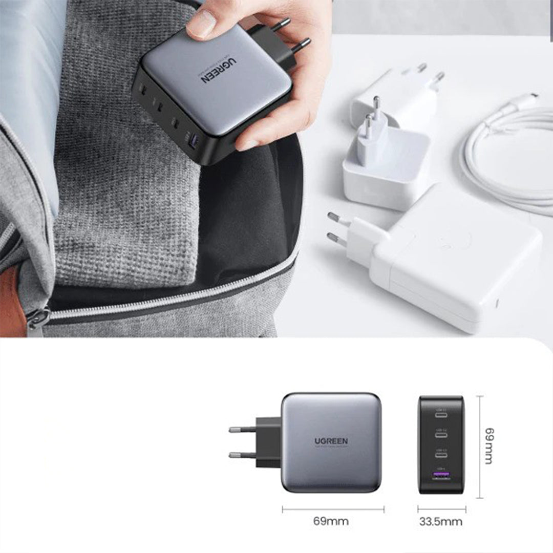 Adaptor Karikimi Nexode 100W Ugreen Me Porta 3xUSB-C & 1xUSB-A