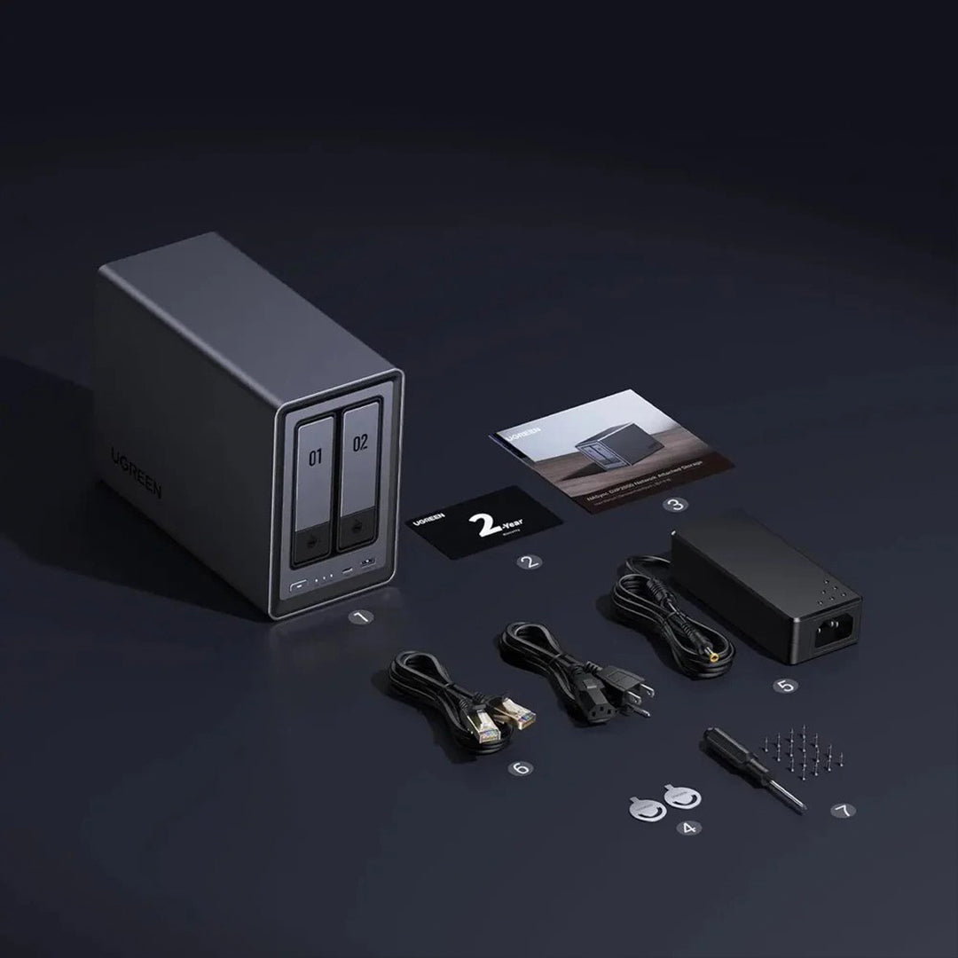 Sistem Nas Ugreen Me 2 Porta Per Ruajtjen Dhe Leximin E HDD-ve