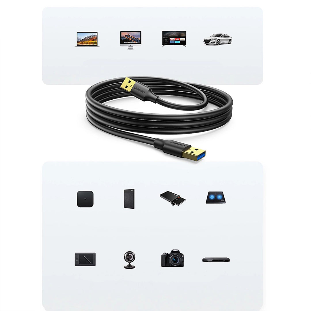 Kabell USB-A 3.0 (M) Ne USB-A 3.0 (M) Ugreen 3m