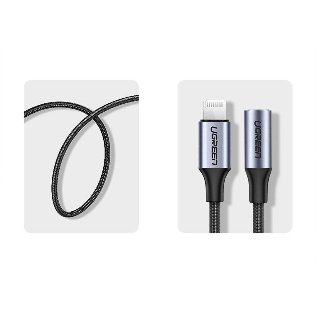 Kabell Nga Lightning Ne Aux 3.5mm Ugreen 10cm