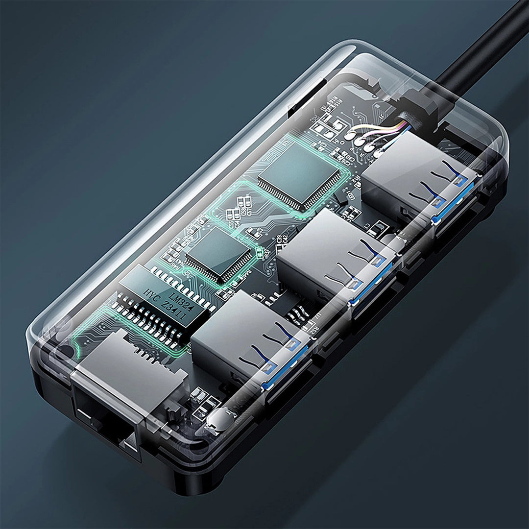 Adaptor Rrjeti Gigabit Me HUB USB 3.0 Ugreen