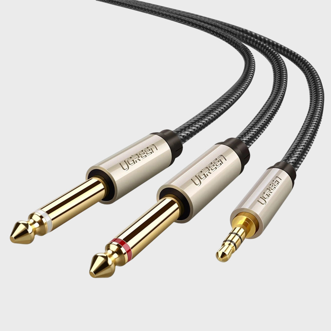 Kabell Audio 3.5mm Ne 2x6.35mm 2m Ugreen