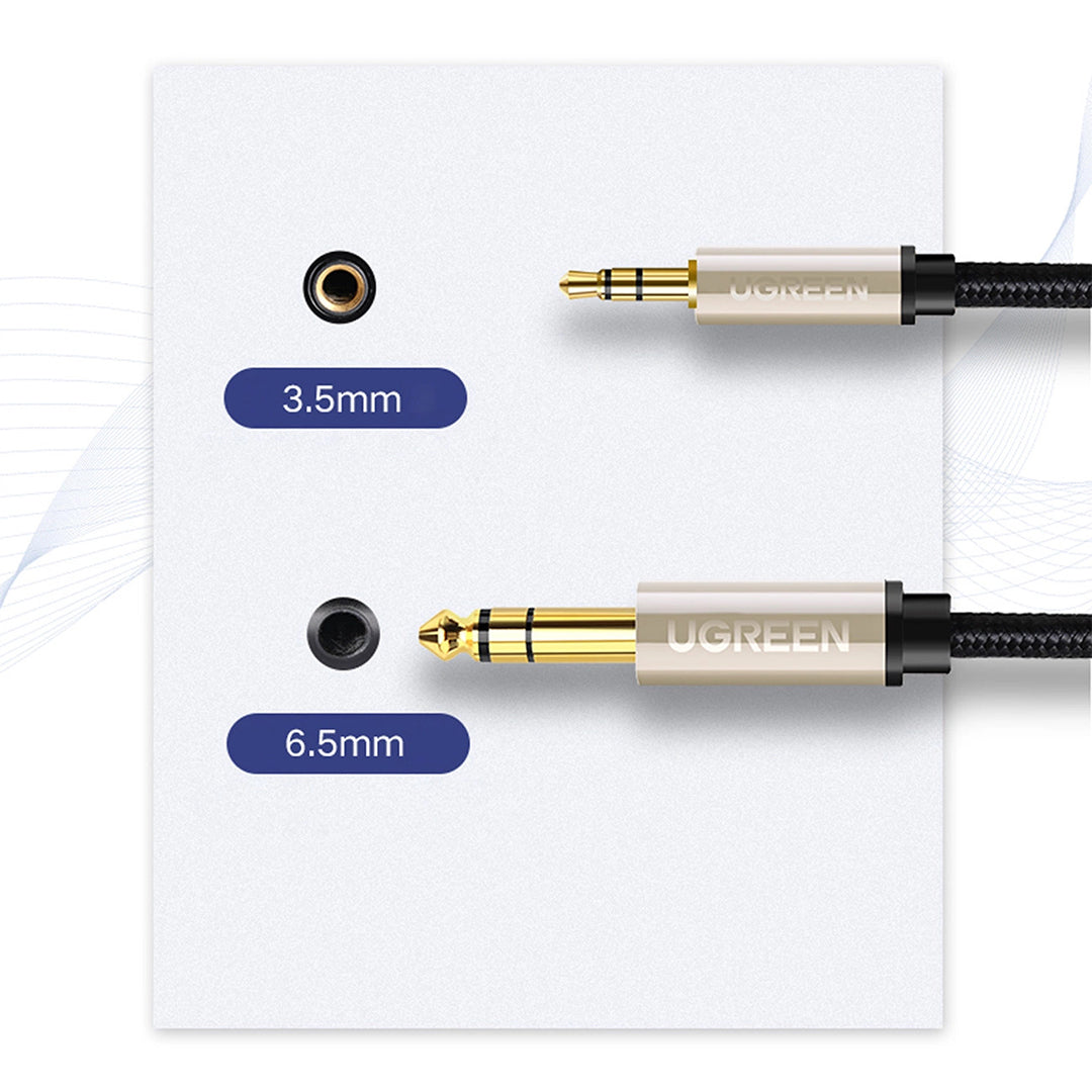 Kabell AUX 3.5mm Ne AUX 6.5mm UGreen 1m/3m