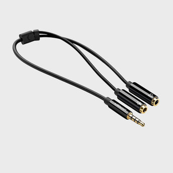 Kabell Adaptor Aux 3.5mm Ne 2 Aux Femra Per Audio Dhe Mikrofon UGreen