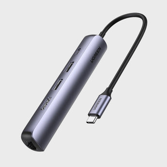 Hub 5 Ne 1 UGreen Me Porta 2xUSB-A + 1xUSB-C + 1xHDMI + 1xRJ45