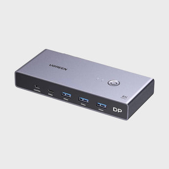 KVM Switch DisplayPort 1.4 Per 2 Kompjutere Me 4 Porta USB Ugreen