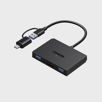 Adaptor HUB 4 Ne 1 Dhe Lexues Karte SD/TF UGreen