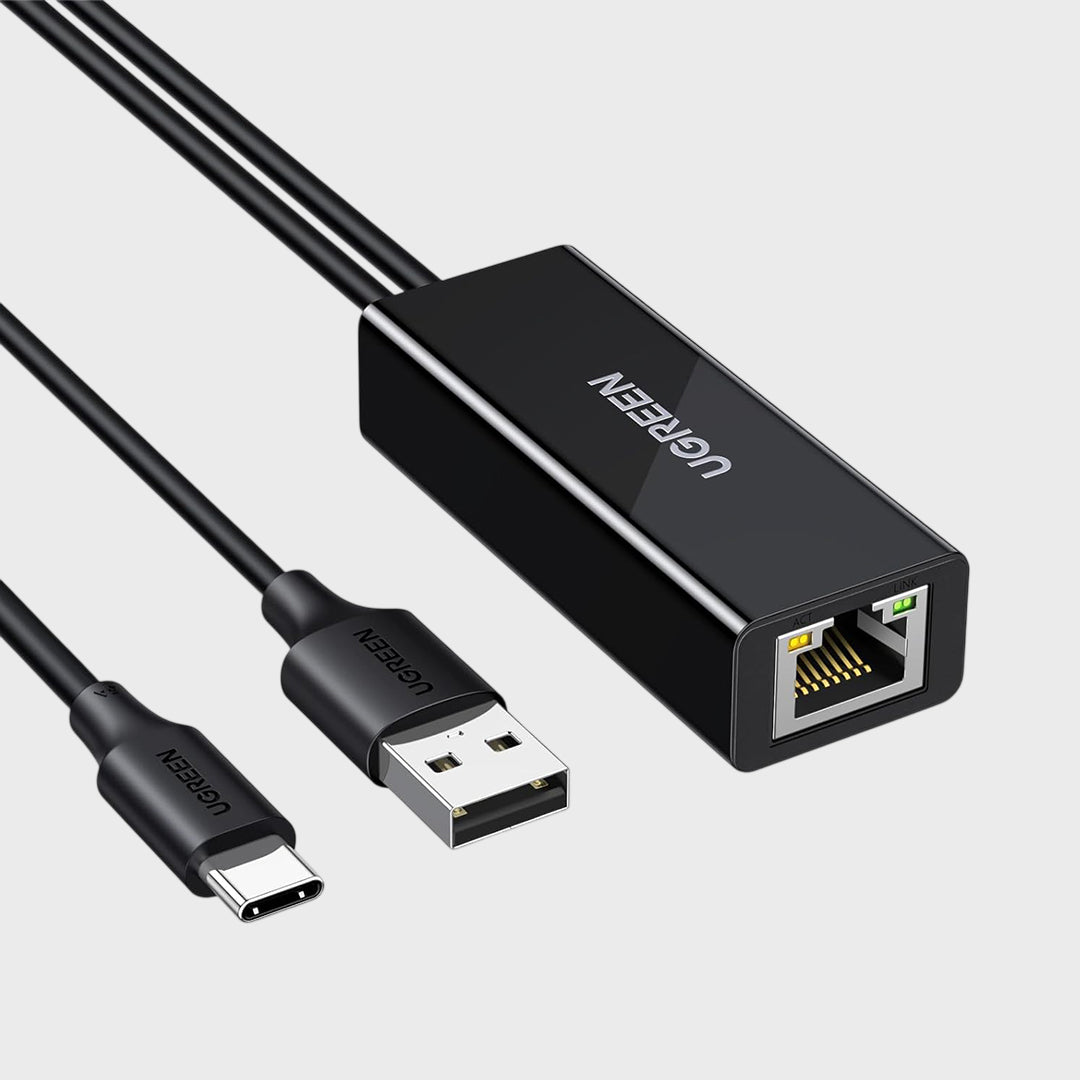 Adaptor LAN Me Fisha USB-A Dhe USB-C Ugreen
