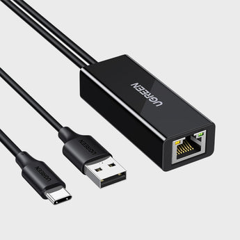Adaptor LAN Me Fisha USB-A Dhe USB-C Ugreen