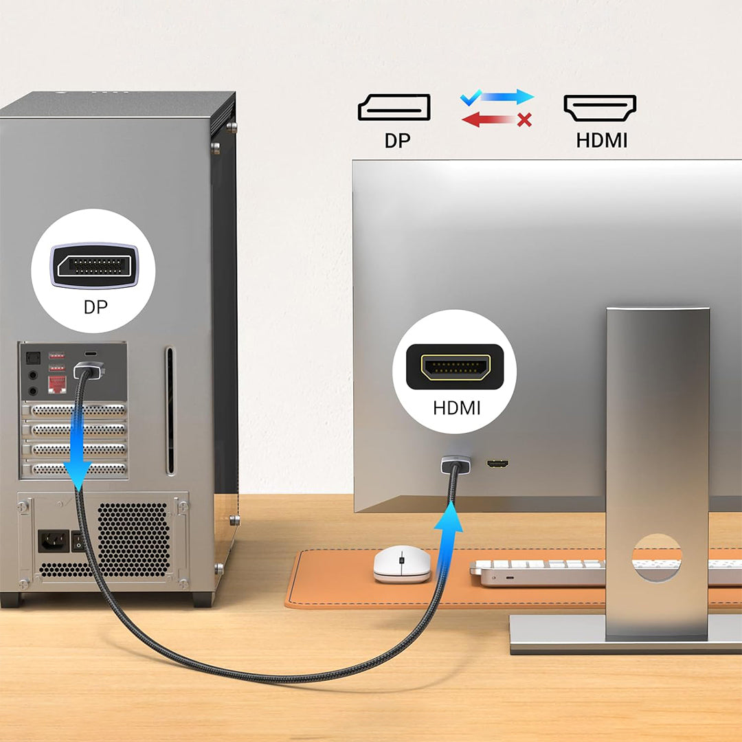 Kabell Nga Display Port Ne HDMI 4K Ugreen