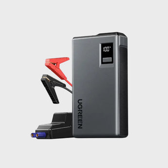 Bateri E Jashtme Multifunksionale Starter 12'000mAh Per Makine Me Panel Digjital Dhe Drite